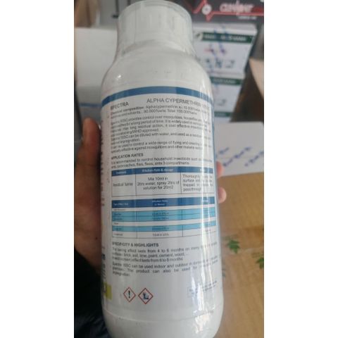 THUỐC DIỆT CÔN TRÙNG[ẤN ĐỘ]SPECTRA 10SC 1LÍT Huyền phù đậm đặc Diệt muỗi và Ruồi,gián,kiến,bọ chét,kiến ba khoang,rệp,ve