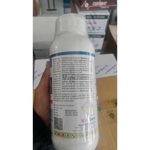 THUỐC DIỆT CÔN TRÙNG[ẤN ĐỘ]SPECTRA 10SC 1LÍT Huyền phù đậm đặc Diệt muỗi và Ruồi,gián,kiến,bọ chét,kiến ba khoang,rệp,ve