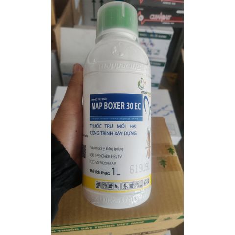 Thuốc trừ mối MAP BOXER 30EC 1LÍT{MapPacificSingapore} Chuyên dùng phòng và diệt mối công trình xây dựng,nhà ở,kho tàng