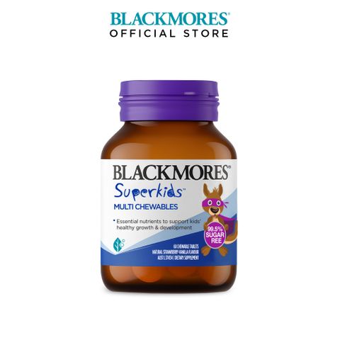 Viên nhai Blackmores Superkids Multi Chewables Úc (lọ 60 viên)