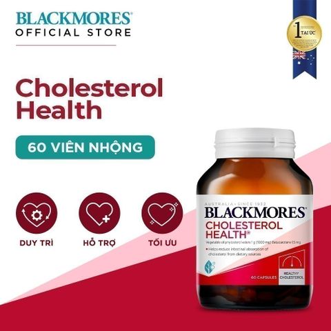 Viên Blackmores Cholesterol Health Hỗ Trợ Giảm Cholesterol Ngăn Ngừa Các Triệu Chứng Tim Mạch Lọ 60 Viên