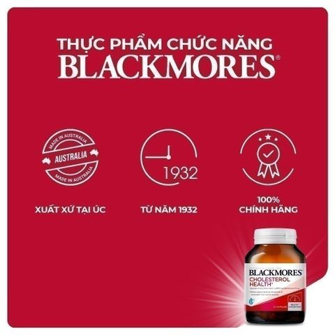Viên Blackmores Cholesterol Health Hỗ Trợ Giảm Cholesterol Ngăn Ngừa Các Triệu Chứng Tim Mạch Lọ 60 Viên