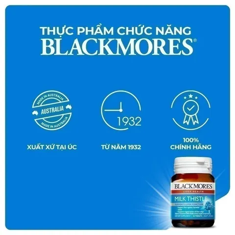 Viên Uống Hỗ Trợ Bảo Vệ Và Phục Hồi Tế Bào Gan Blackmores Milk Thistle Lọ 42 Viên