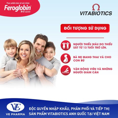[LIVE] Thực Phẩm Bảo Vệ Sức Khoẻ FEROGLOBIN B12 Capsules Vitabiotics Hỗ Trợ Tăng Khả Năng Tạo Máu