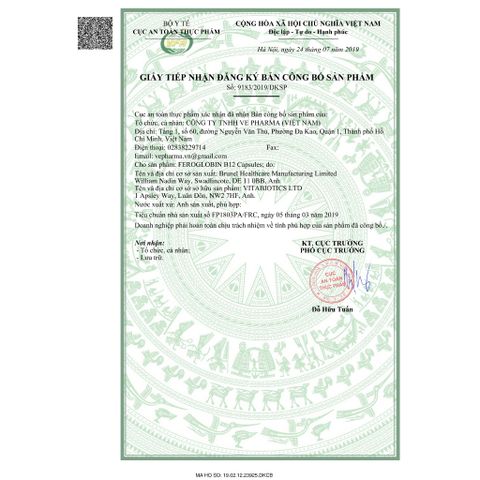[LIVE] Thực Phẩm Bảo Vệ Sức Khoẻ FEROGLOBIN B12 Capsules Vitabiotics Hỗ Trợ Tăng Khả Năng Tạo Máu