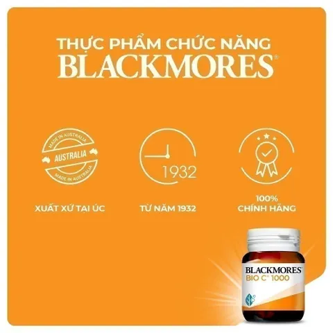 Viên Uống Blackmores Bio C 1000mg lọ 21 viên Bổ Sung Vitamin C