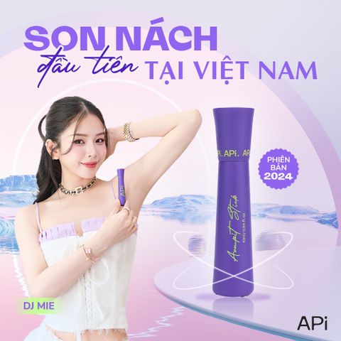 Lăn nách API 15ml, Son trắng nách, mờ thâm, cấp ẩm nách chính hãng