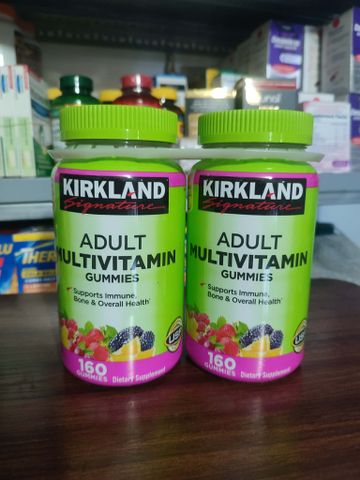 Kẹo Dẻo Bổ Sung Vitamin Cho Người Lớn Kirkland Signature Adult Multivitamin 160 Gummies