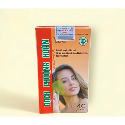 Viên uống Bạch Phượng Hoàn Kingphar hỗ trợ điều kinh,giảm đau bụng kinh(Hộp 40viên)