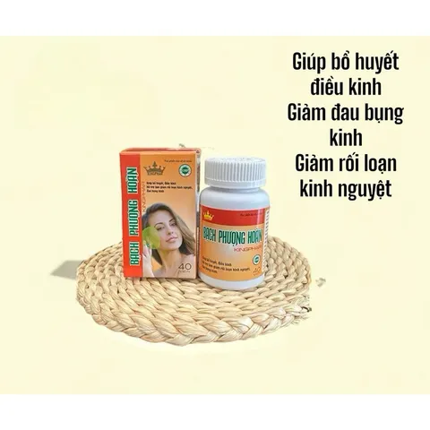 Viên uống Bạch Phượng Hoàn Kingphar hỗ trợ điều kinh,giảm đau bụng kinh(Hộp 40viên)