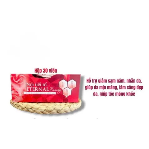 Viên Nội tiết tố Enternal Beauty sáng đẹp da,hỗ trợ tăng tiết nội tiết tố nữ(Hộp 30viên)
