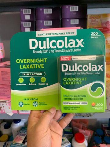 Viên uống giảm táo bón Dulcolax Laxative 200 Tablets