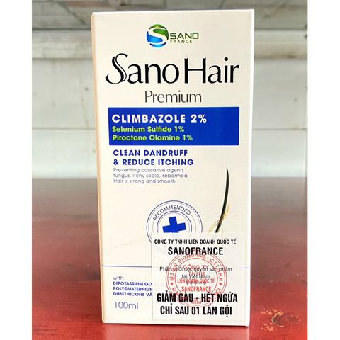 Dầu gội Sano Hair hỗ trợ giảm gàu,nấm ngứa da đầu (Chai 100ml)