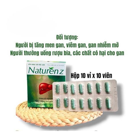 Naturen Z giúp bổ gan,hỗ trợ hạ men gan(Hộp 100viên)