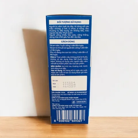Viên uống Dạ Dày VShine hỗ trợ bảo vệ niêm mạc dạ dày(Hộp 50 viên)