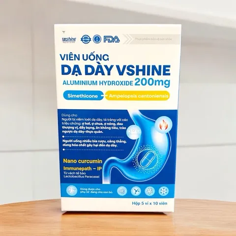 Viên uống Dạ Dày VShine hỗ trợ bảo vệ niêm mạc dạ dày(Hộp 50 viên)