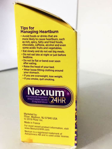 Viên uống cắt cơn đau dạ dày, ợ nóng Nexium 24hr 42 Clear Minis Capsules