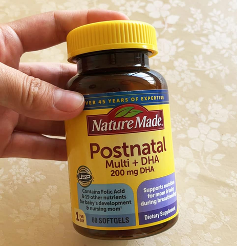 Vitamin cho phụ nữ sau sinh Nature Made Postnatal Multi DHA 60 viên 647518