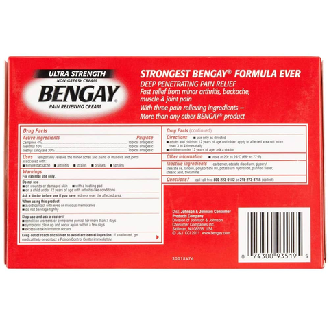 Kem Xoa Bóp Giảm Đau Bengay Ultra Strength 113g có tách lẻ