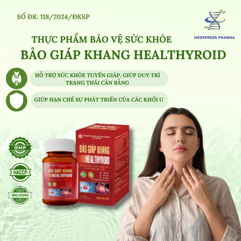 [COMBO 3 HỘP] Viên Uống Bảo Giáp Khang - Hỗ Trợ Giảm Phát Triển U Tuyến Giáp Lành Tính Hộp 30 Viên