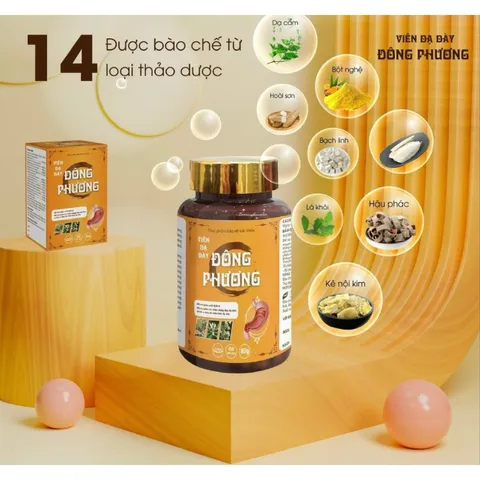 [MUA 3 TẶNG 1] Viên Uống Dạ Dày Đông Phương - Hỗ Trợ Giảm Trào Ngược Dạ Dày, Viêm Loét Dạ Dày, Bảo Vệ Niêm Mạc Dạ Dày