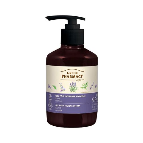 (Cây Xô Thơm) Dung dịch vệ sinh phụ nữ dạng gel Green Pharmacy Gel For Intimate Hygiene  lành tính dịu nhẹ 370ml - Màu Tím 647627