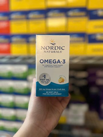 Viên uống bổ sung Omega 3 Nordic Naturals Lemon Flavor 690mg hương chanh 60v