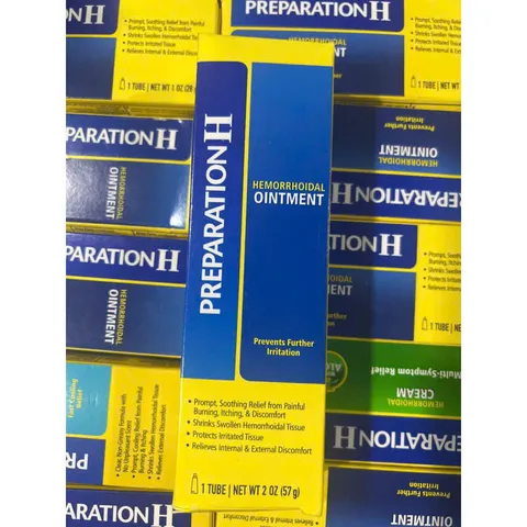 Kem bôi Trĩ Preparation H Hemorrhoidal Ointment 57g - Giảm đau, sưng, ngứa do trĩ, cho cả người lớn và trẻ em từ 12 tuổi trở lên.