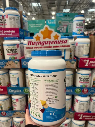 Bột đạm thực vật hữu cơ Orgain Organic Protein hương vanilla 1220g
