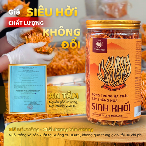 ĐÔNG TRÙNG HẠ THẢO SẤY THĂNG HOA SỢI GÃY 50GR