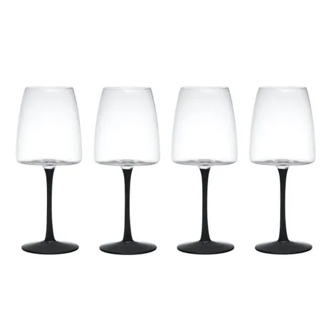 Bộ 4 ly rượu vang đỏ 450ml, chất liệu thủy tinh, Model MKPALRW4PC