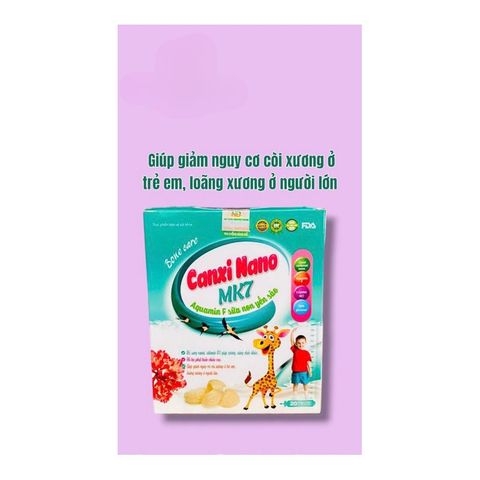 Siro Canxi Nano MK7 _Aquamin F sữa non yến sào(Hộp 20 ống)