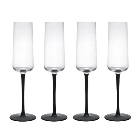 Bộ 4 ly sâm panh 250ml, chất liệu thủy tinh, Model MKPALFLU4PC