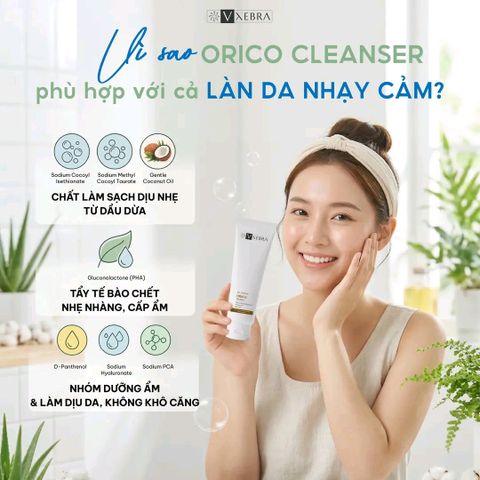 Sữa rửa mặt Vxebra chiết xuất cỏ ba lá