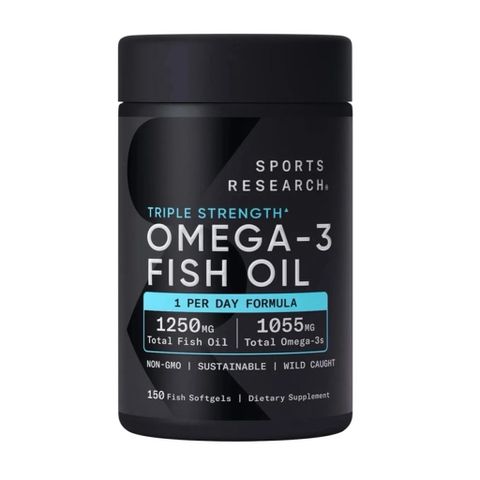 Dầu Cá Sport Research Amazon USA 90 Viên - Bổ Sung Omega - 3 Giúp Tăng Cường Sức Khỏe Tim Mạch và Não Bộ - Có Mã QR Chính Hãng