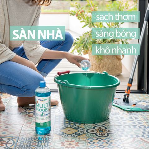 Nước Lau Sàn Stanhome Multi Floor 1000ml từ Tự Nhiên, An Toàn sức khoẻ