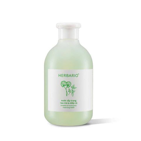 Nước tẩy trang Rau Má & Diếp Cá Herbario 300ml thuần chay cho da mụn, da dầu