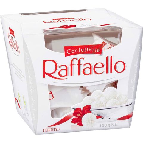 Kẹo socola dừa Raffaello phủ sáp dừa nhân kem trắng và hạt hạnh nhân 230g