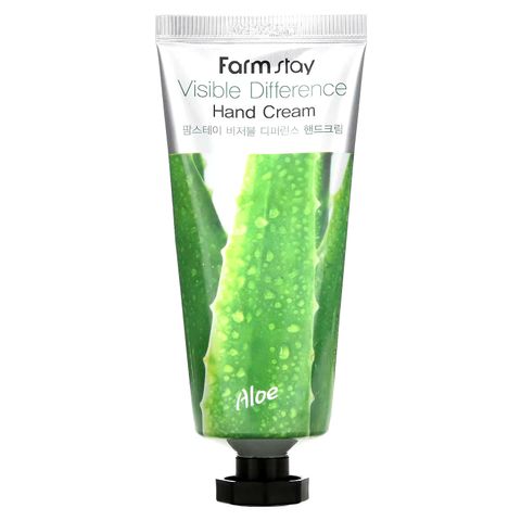 Kem Dưỡng Da Tay Lô Hội _ Farmstay Visible Difference Hand Cream Aloe