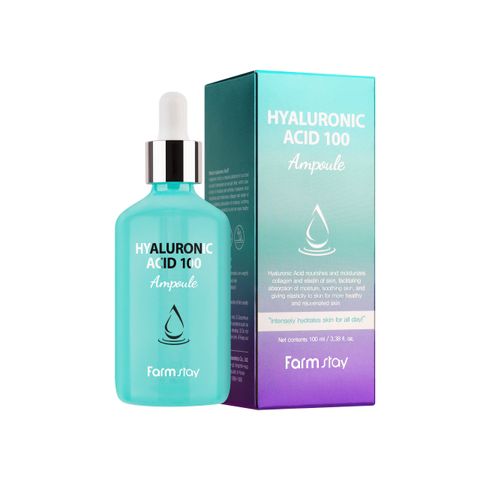 Tinh chất Hyaluronic Acid 100 cấp nước da căng bóng - Farmstay Hyaluronic Acid 100 Ampoule chính hãng
