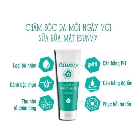 Sữa rửa mặt Eusunvy hỗ trợ ngừa mụn,làm sạch da(Chai 50g)