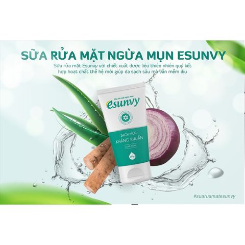 Sữa rửa mặt Eusunvy hỗ trợ ngừa mụn,làm sạch da(Chai 50g)