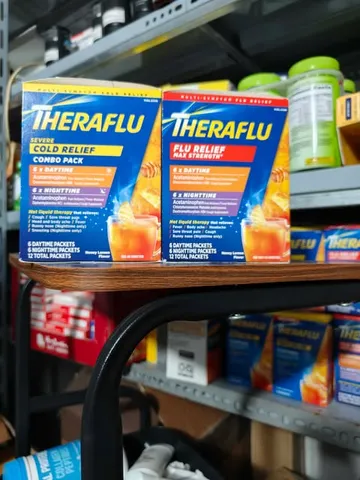 Hỗ trợ cảm và ho Theraflu Multi-Symptom + Nighttime Severe Cold & Cough