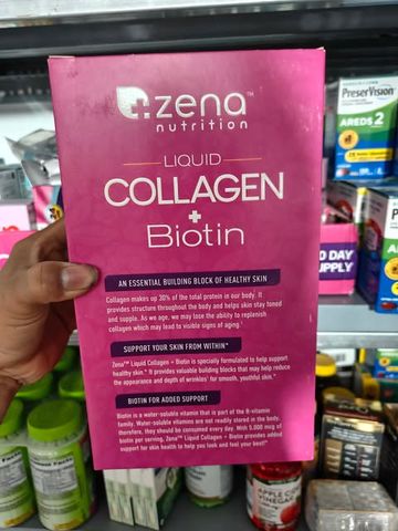 Nước uống đẹp da Nước uống Collagen + Biotin Zena Liquid 900ml của Mỹ 648172