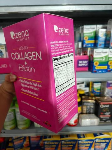 Nước uống đẹp da Nước uống Collagen + Biotin Zena Liquid 900ml của Mỹ 648172