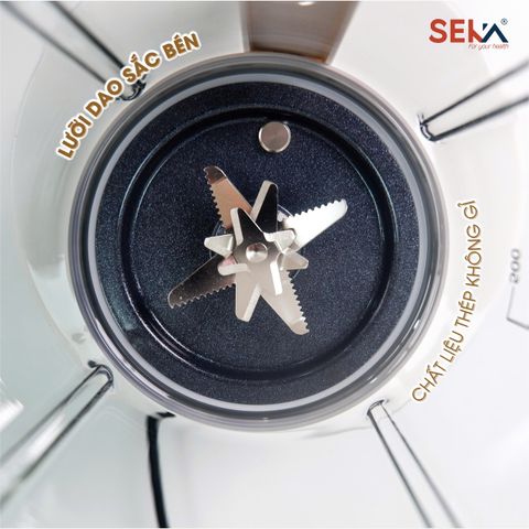 (Phiên Bản 2026) Máy Làm Sữa Hạt Đa Năng 1,5L SEKA E600 Chống Trào, Chống Ồn - Hàng Chính Hãng