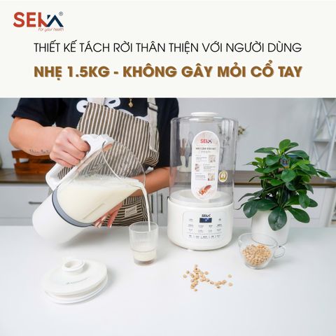 (Phiên Bản 2026) Máy Làm Sữa Hạt Đa Năng 1,5L SEKA E600 Chống Trào, Chống Ồn - Hàng Chính Hãng 648226