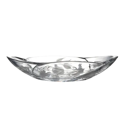 Đĩa 4 múi mài dâu 33cm Crystal Bohemia
