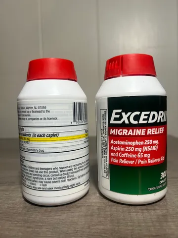 Viên uống hỗ trợ chứng đau nửa đầu Excedrin Migraine 300 viên