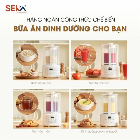 (Phiên Bản 2026) Máy Làm Sữa Hạt Đa Năng SEKA E600 Dung Tích 1.5L | SKG450 Dung Tích 1L - Hàng Chính Hãng Bảo Hành 2 Năm Chính Hãng